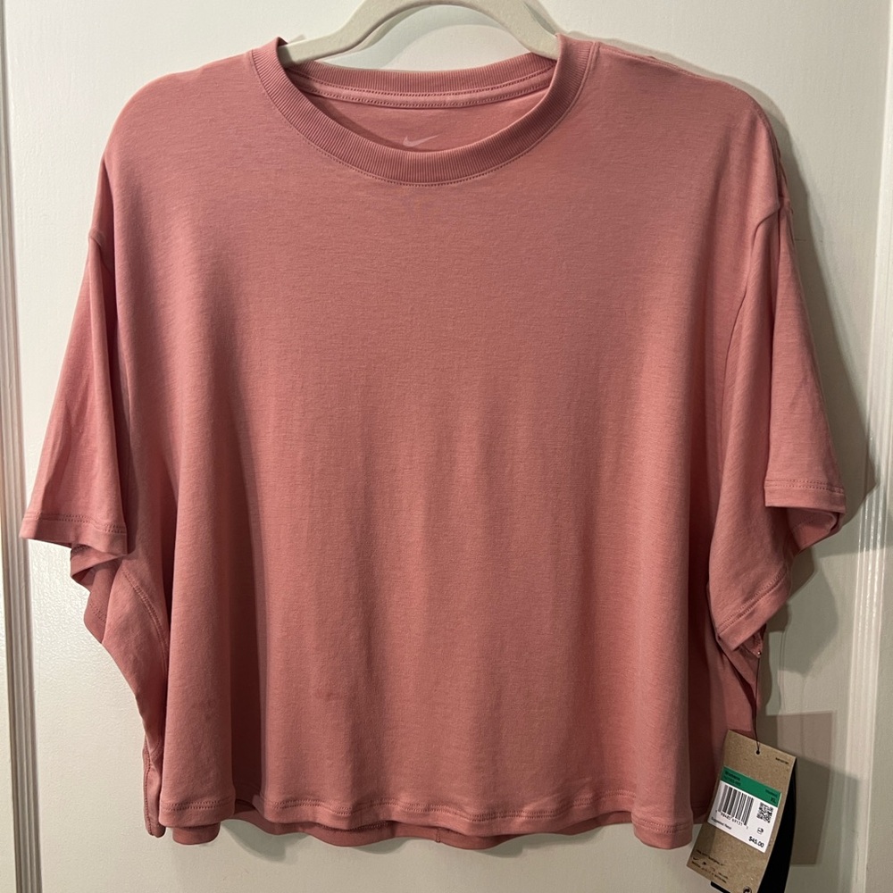Nike Womens Dusty Rose Boxy Short Sleeve Tee